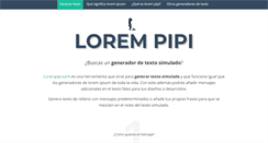 Desktop Screenshot of lorempipi.com